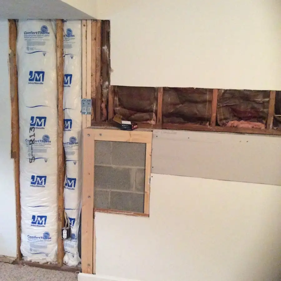 Wall insulation replacement during Basement Flood Cleanup in Mount Dora